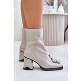 S. BARSKI Lacquered Women's Heeled Boots With Decoration | shoptok.hr