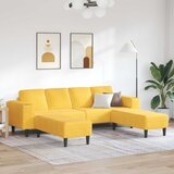 SOFA Svijetlo žuta 250 x 188 x 76 cm Kordura tekstil | shoptok.hr