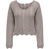 Only Puloverji ONLELBA LIFE LS V-NECK CC KNT 15339529 Cene