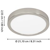 Eglo 901381 -LED RGBW prigušiva dimljeno plafonsko svetlo FUEVA-Z LED/11,2W/230V 21,1cm IP44 hrom | Eponuda.com