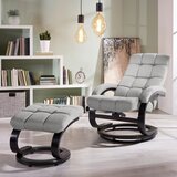 P & B POČIVALNIK S PODNOŽNIKOM, črna, bež les, kovina, tekstil | Shoptok.si