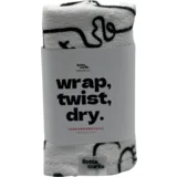Turban za lase - black/white