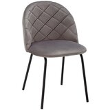 Bessagi Home stol selina, siva, žamet | Shoptok.si