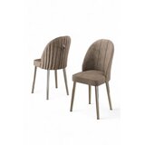Hanah home Mara set stolica, 44x90x42 cm, 2 dijela, srebrno-smeđa boja | Eponuda.ba