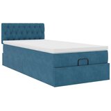 vidaXL okvir kreveta s madraca tamnoplavi 80x200cm baršunasti | shoptok.hr