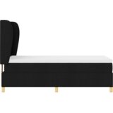 vidaXL Box Spring postelja z vzmetnico Črna 100x200 cm Fabric | Shoptok.si