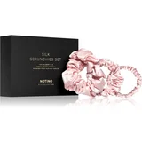 Notino Silk Collection Scrunchie Set set svilenih elastik za lase Pink odtenek