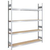 hofe Sestavljivi regal z velikimi policami z iverkami, višina 2500 mm, širina 2000 mm, obremenitev sklopa 1750 kg, globina 400 mm, osnovni regal | Shoptok.si