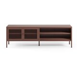 Marckeric Bordo rdeča kovinska TV omarica 160x50x35 cm Fayna – | Shoptok.si