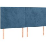  Posteljno vzglavje temno modro 160x5x118/128 cm žamet, (20954018) | Shoptok.si