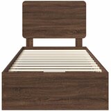  Krevetna konstrukcija Smeđi hrast 100 x 200 cm Inženjersko Drvo | shoptok.hr