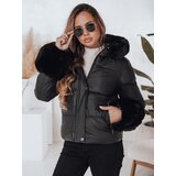 DStreet Kurtka damska zimowa YOUWARM krótka pikowana z futerkiem czarna Cene