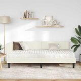  Kutni krevetni okvir s madracem Ostalo 2 kom. Krema Baršun | shoptok.hr