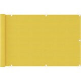 vidaXL Balkonsko platno rumeno 90x400 cm HDPE Cene