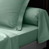 Douceur d intérieur Zelena napenjalna rjuha iz bombažnega perkala 140x190 cm Percaline – | Shoptok.si