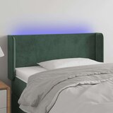 vidaXL LED uzglavlje tamnozeleno 83x16x78/88 cm baršunasto Cijene