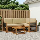  Set vanjskih sofa 5 kom. Prirodna i bež Poliester | Eponuda.com