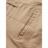 Ombre Classic men's chino shorts with rolled up leg - beige | shoptok.hr