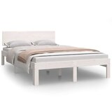  Posteljni okvir bel iz trdne borovine 120x200 cm, (20646269) | Shoptok.si