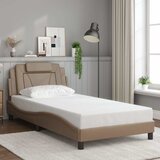  Okvir za krevet Viana bez madraca boja cappuccina 100x200 cm umjetna koža | shoptok.hr