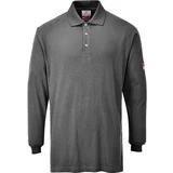 Polo majica sa dugim rukavima FR10 - vatrootporna antistatik/ siva