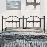  Metalno zamjensko uzglavlje crno 150 cm | shoptok.hr