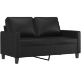  3-dijelni set sofa s jastucima crni od umjetne kože | shoptok.hr