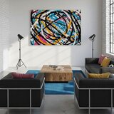  Slika na platnu Barvit kaos - Moderna abstrakcija | Shoptok.si