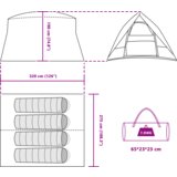 Šator Plava 320 x 275 x 190 cm | shoptok.hr