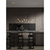 Nova Luce Mjedena LED viseća svjetiljka aluminijska s mogućnosti zatamnjivanja sa staklenim sjenilom Luma – | shoptok.hr