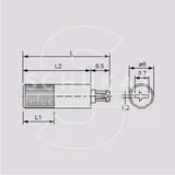 Osovina za trimer pot. ACP 18,7 mm crna