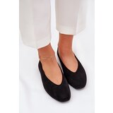 Boto Classic Ballet Flats Made Of Eco Suede Black Osallin | Shoptok.si