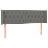  LED uzglavlje tamnosivo 163x16x78/88 cm od tkanine | Eponuda.com