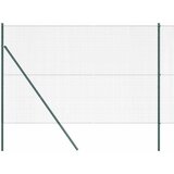 vidaXL zavarena žičana ograda s 7 stubova zelena 1.6x10 m čelik | shoptok.hr