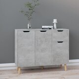  Komoda siva boja betona 90 x 30 x 72 cm konstruirano drvo | shoptok.hr