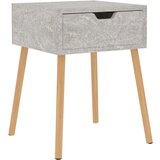 Furnova Nočna omarica betonsko siva 40x40x56 cm inženirski les, (21926068) | Shoptok.si