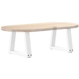  Noge jedilne mize V-oblike 2 kosa Bela 30x(30-31,3) cm Jeklo | Shoptok.si