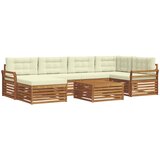  Set vanjskih sofa 7 kom. Prirodna i krem | shoptok.hr