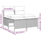  5-dijelni set vrtnih sofa s jastucima poliratan smeđi | shoptok.hr