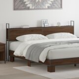  Headboard za shranjevanje z postajo za polnjenje Rjavi hrast, (5000142533) | Shoptok.si