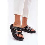 Boto Women's sandals with fabric straps Paris on platform black Celinea | Shoptok.si