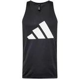 Adidas Tehnička sportska majica 'RUN IT' crna / bijela