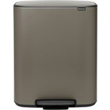 Brabantia Siva željezna kanta za smeće za odvojeni otpad/s pedalom 60 l Bo – Cijene