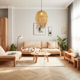  Immax 08271L - Visilica na sajli HILO 1x E27/40W/230V, prečnik 45 cm, bambus | Eponuda.com