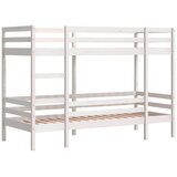 Krevet na kat bijeli 80 x 200 cm od masivne borovine | Eponuda.ba