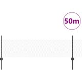 vidaXL stupovi ograde 11 kom U-kanal sivi 60 cm čelik, šesterokutna ograda siva 0.5x50 m čelik | shoptok.hr