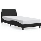  The Living Store Posteljni okvir z vzglavjem črn 80x200 cm umetno usnje - Posteljni Okvir, (21527251) | Shoptok.si