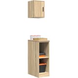  Garažni ormarići 2 kom boja hrasta sonome od konstruiranog drva | shoptok.hr