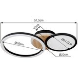 Globo STROPNA LED-SVETILKA SID 3400 lm 3000 K 230 V Slike