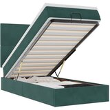 Maison Chic Otomanski Posteljni okvir - Enojna postelja - Postelja za odrasle z vzmetnicami zelen 80x200cm žamet-J2139, (21774851) Cene